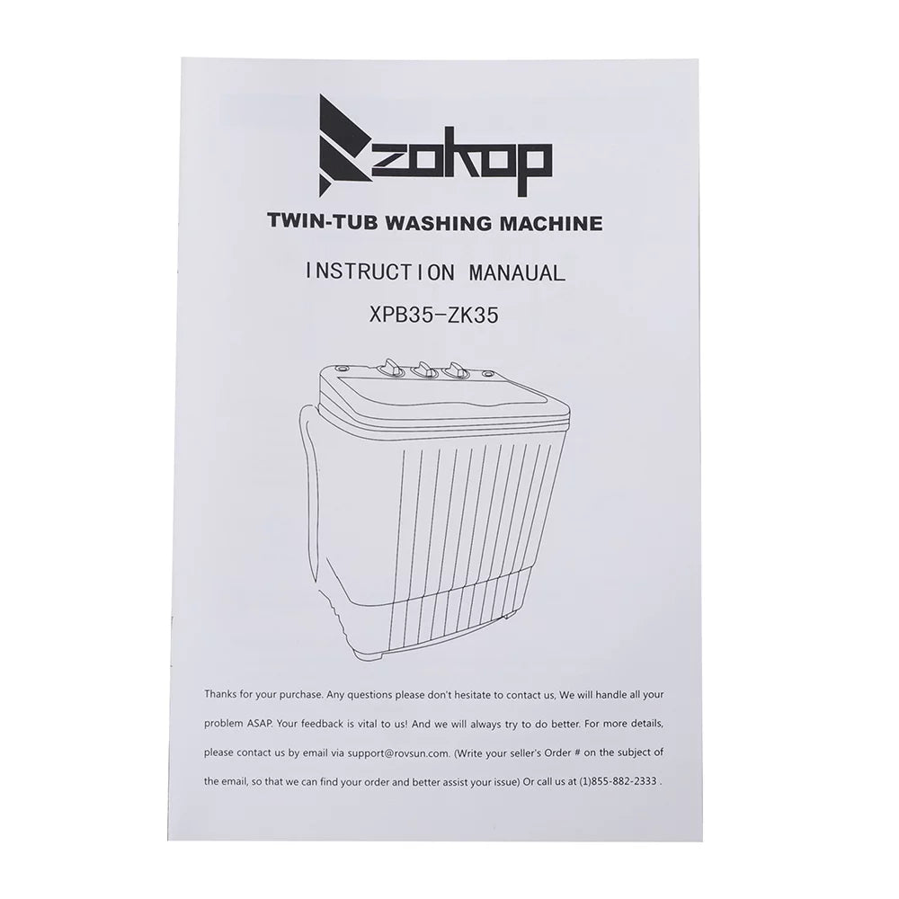 Portable Compact Semi-automatic Washing Machine V8470