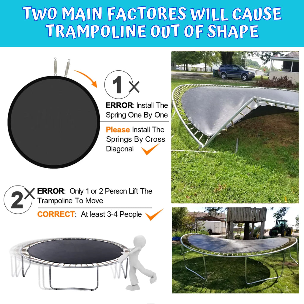 16FT Outdoor Trampoline with Basketball Hoop and Ladder A8390
