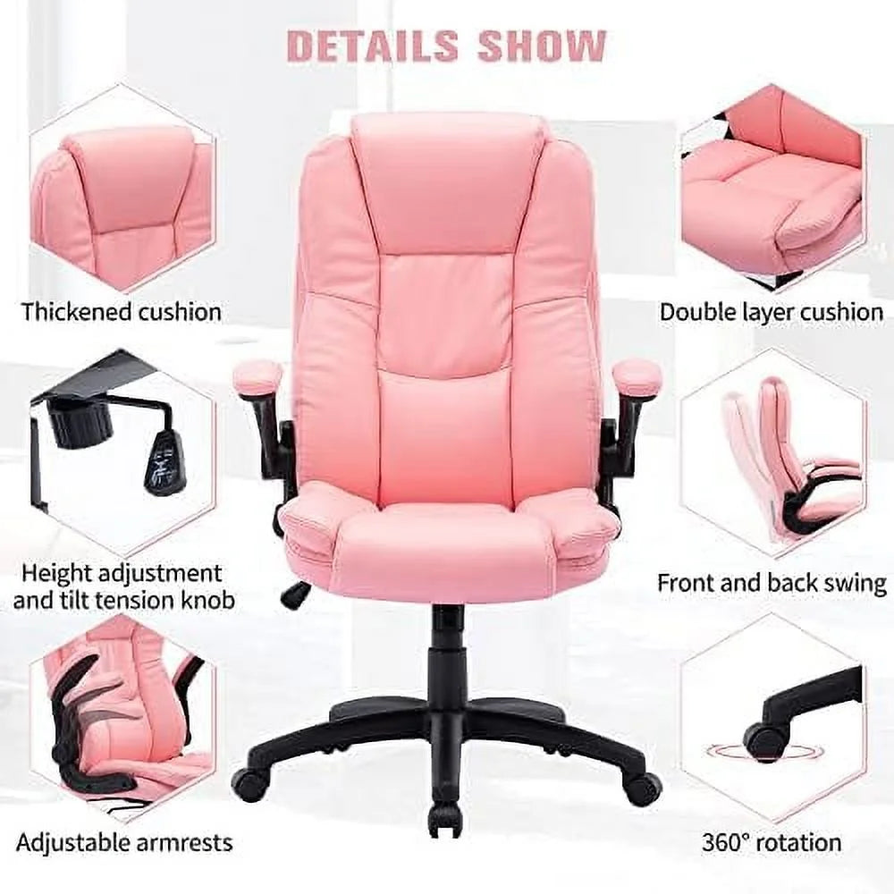 High Back Ergonomic Office Chair with Flip-up Arms I8644