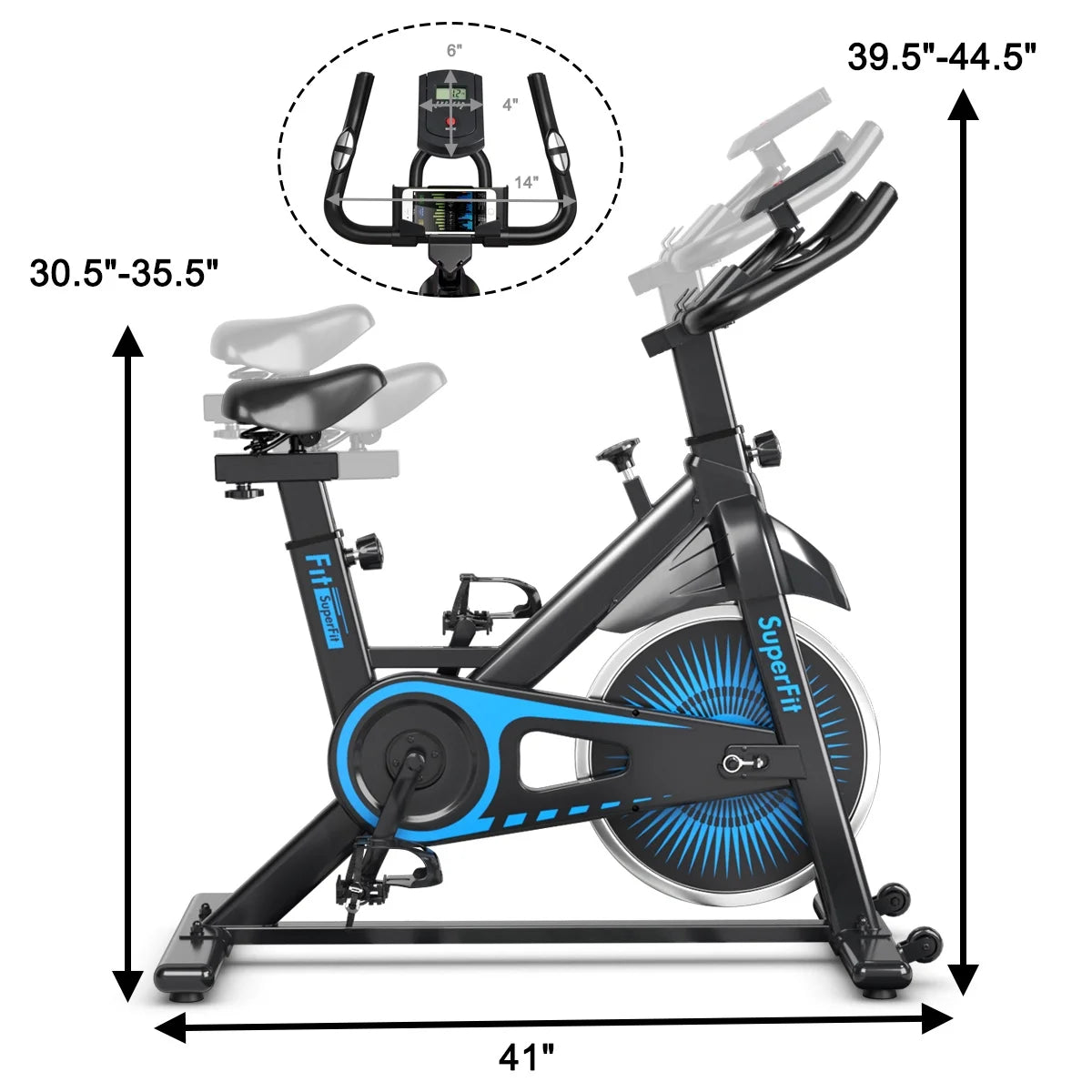Indoor Cycling Stationary Bike Belt Drive Adjustable Resistance N650