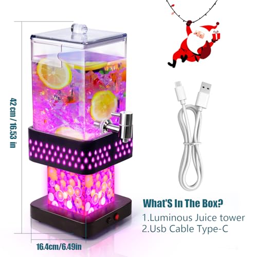 1.2 Gallon Lighted Cold Drink Dispenser N641