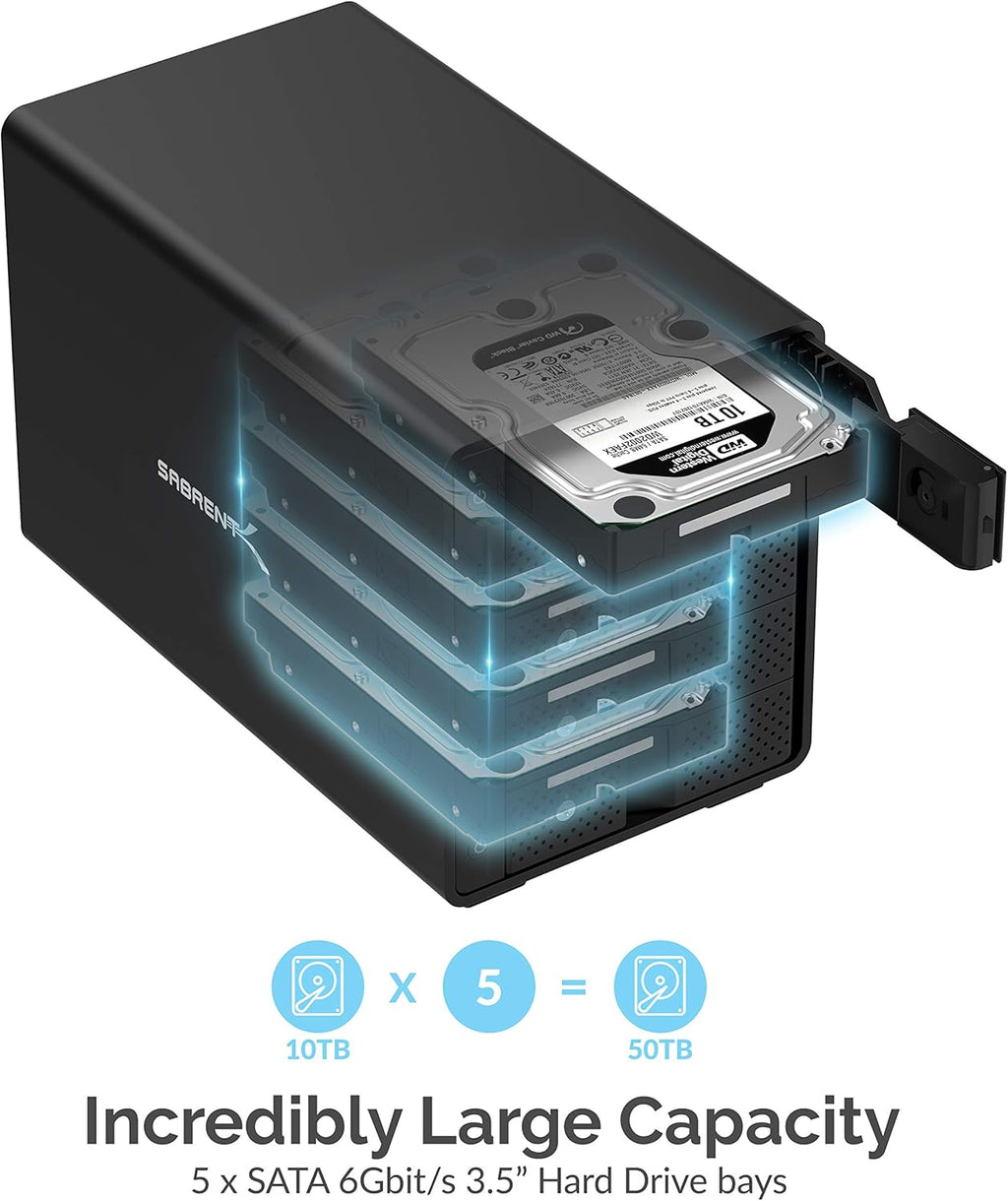 USB 3.0 to SATA Dual Bay External Hard Drive Docking Station V136524