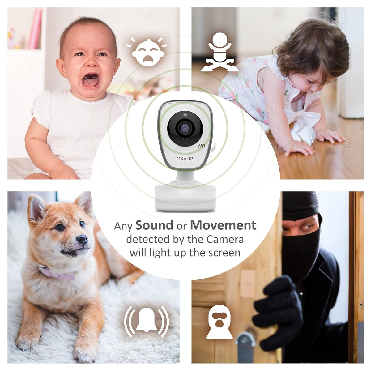 Video Baby Monitor with 2 HD Cams Z987839
