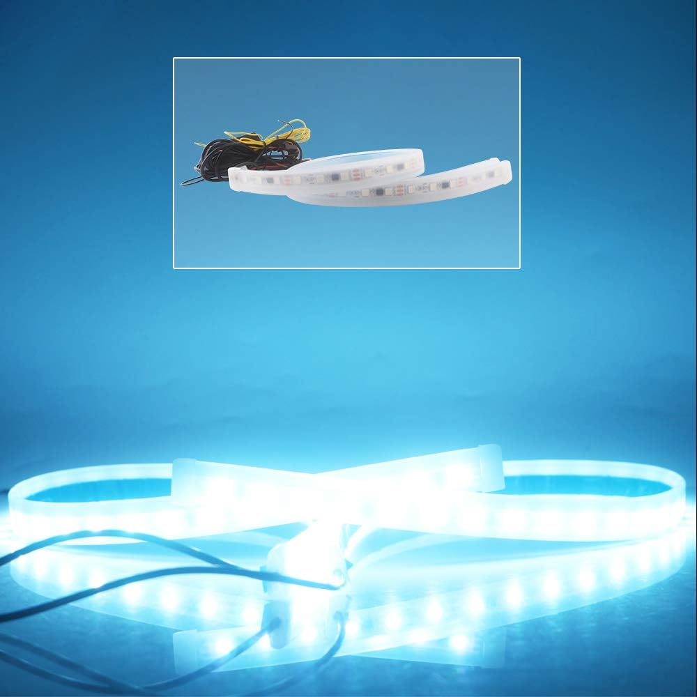 RGB Multi Color 60CM/24 Inch Waterproof LED Strip Lights 2Packs V891361