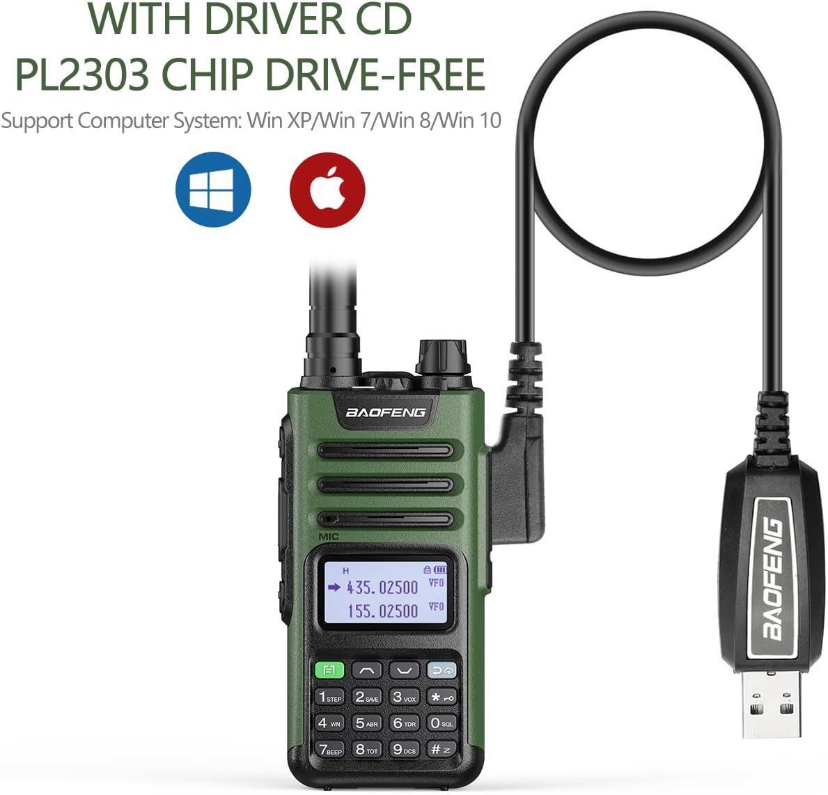 Rechargeable Long Range Two Way Radio Pack of 2 H809859