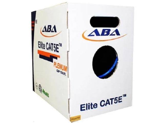 Cat5e Plenum 24AWG Unshielded 1000Ft Solid Gray D5010