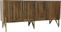 Walnut Mid Century TV Stand Media Console X7561