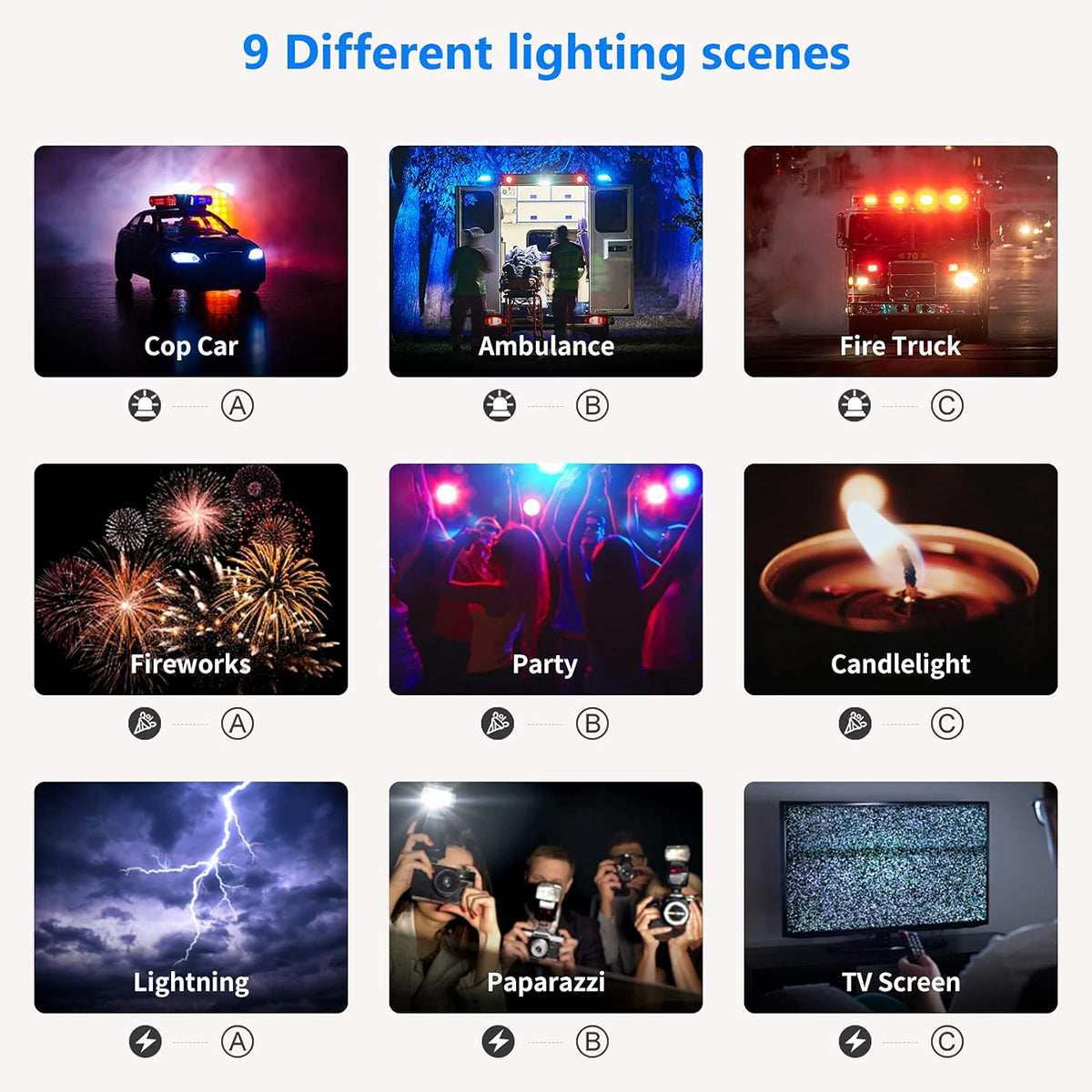 RGB LED Video Light with Stands and Bag 2-Pack O3577