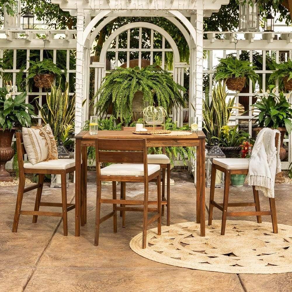 5-Piece Acacia Counter Height Dining Set H725
