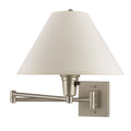 Brushed Steel Swing Arm Wall Lamp K402
