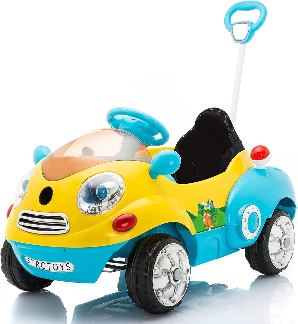 Push Car for Kids Ride On Car with Remote Control Blue & Yellow C598