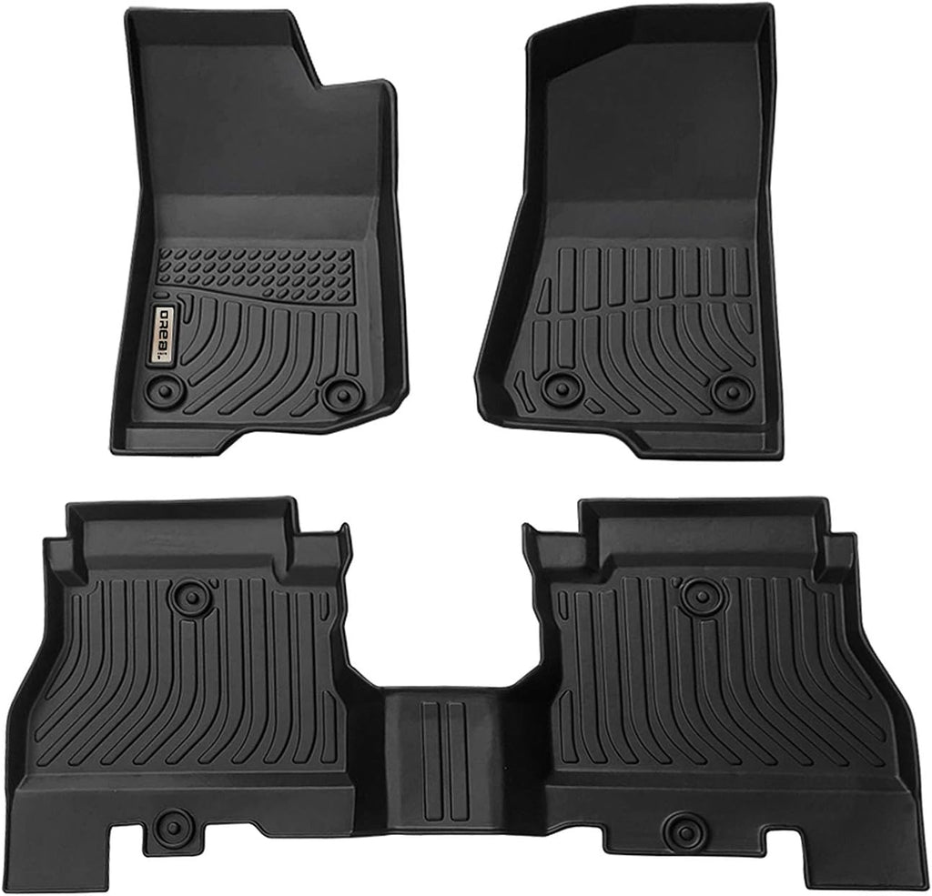 Black Floor Mats Liners Front Rear Carpet M541346