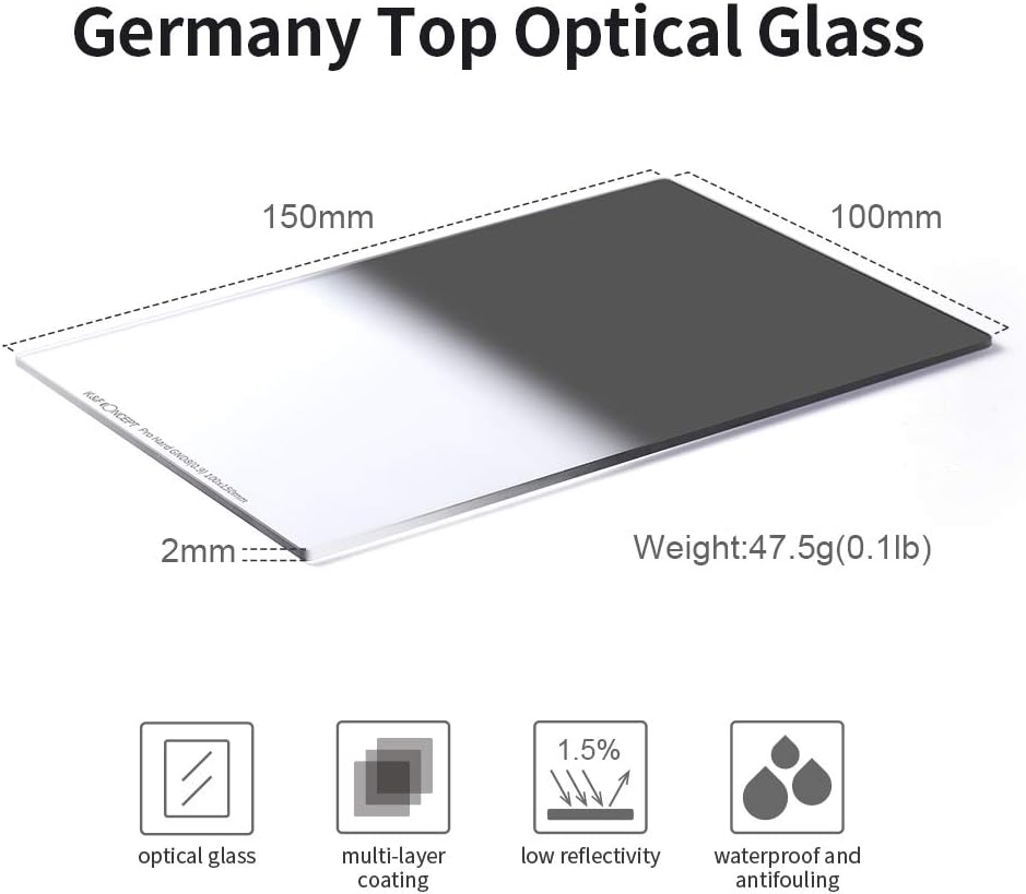 Hard Graduated ND8 100mm x 150mm Neutral Density Filter H7264