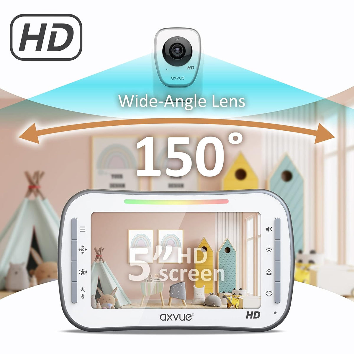 Video Baby Monitor with 2 HD Cams Z987839