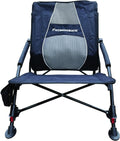 Heavy Duty Portable Recliner Beach Chair with Lumbar Support Z48095