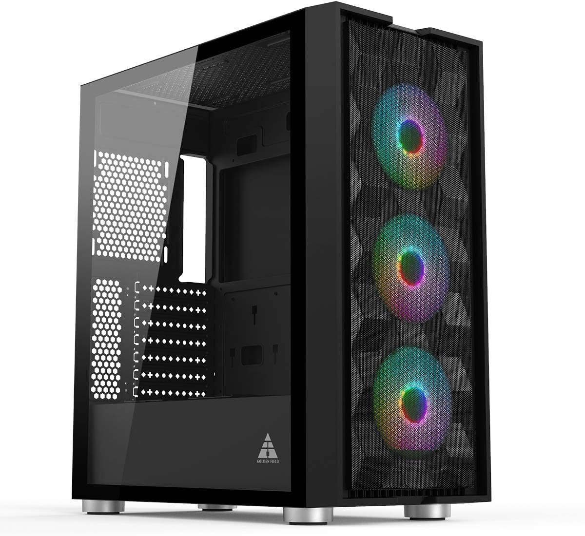 Mint Green Computer Case Mid Tower with LED Fans L660
