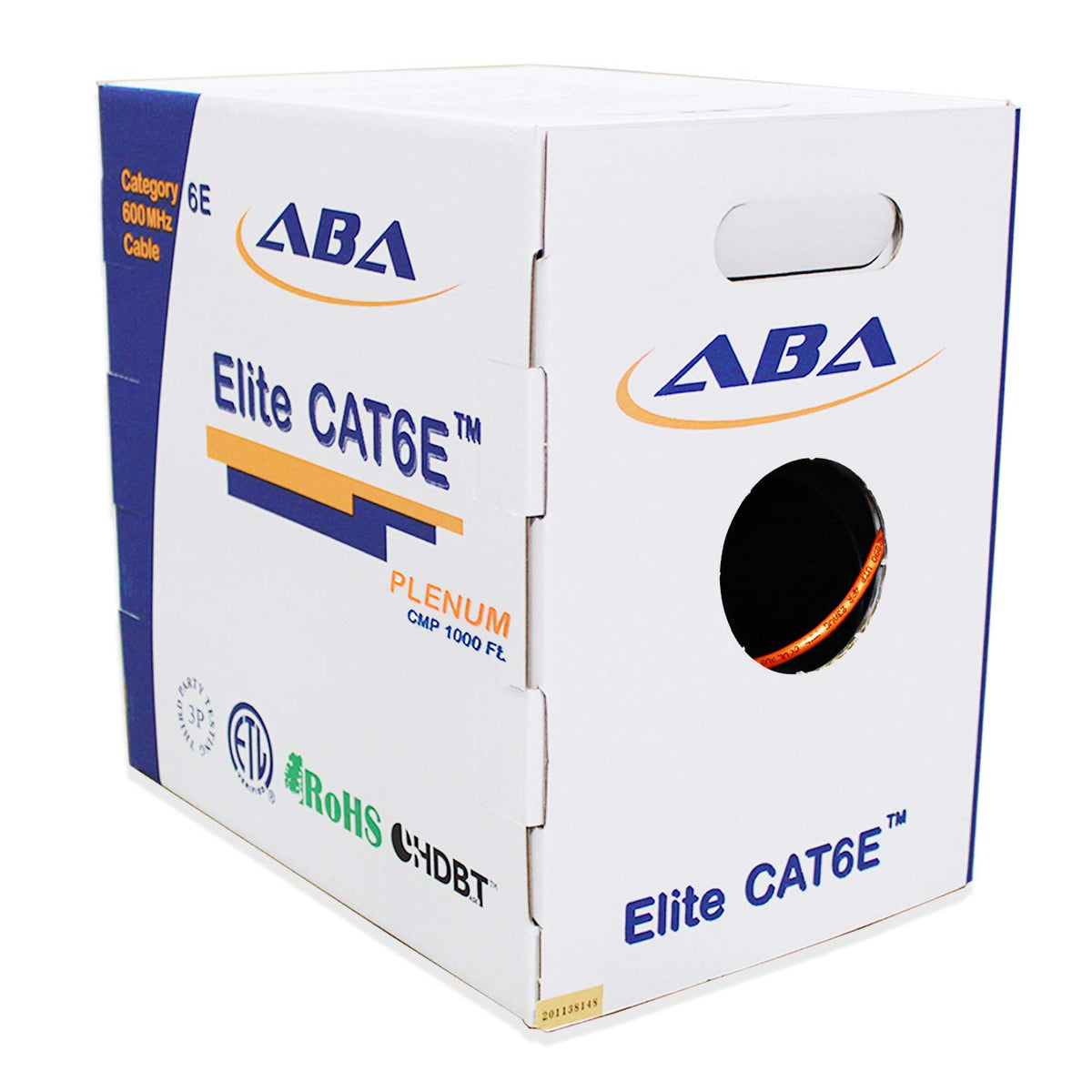 Cat6e Plenum 23AWG UTP 1000 Feet Solid Pure Copper Cable Y326