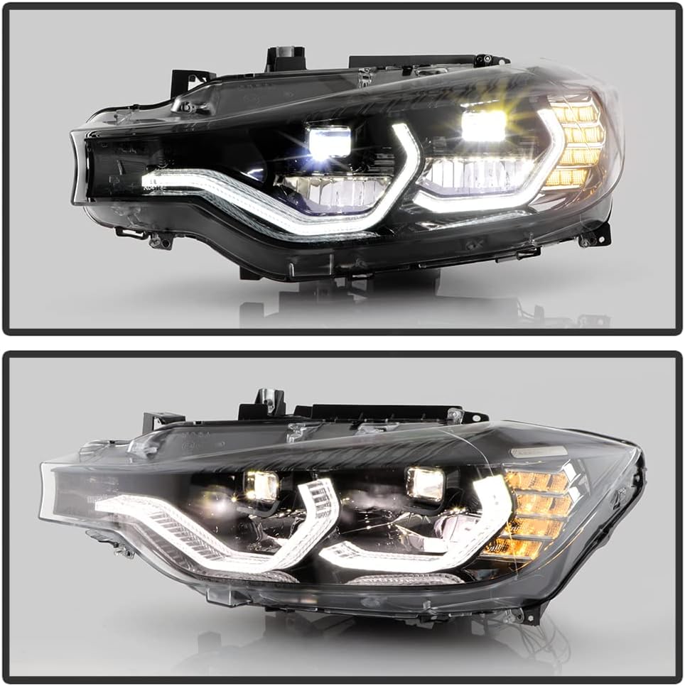 2012-2015 BMW F30 320i 328i 335i Sedan Full LED Projector Headlights Pair K90662