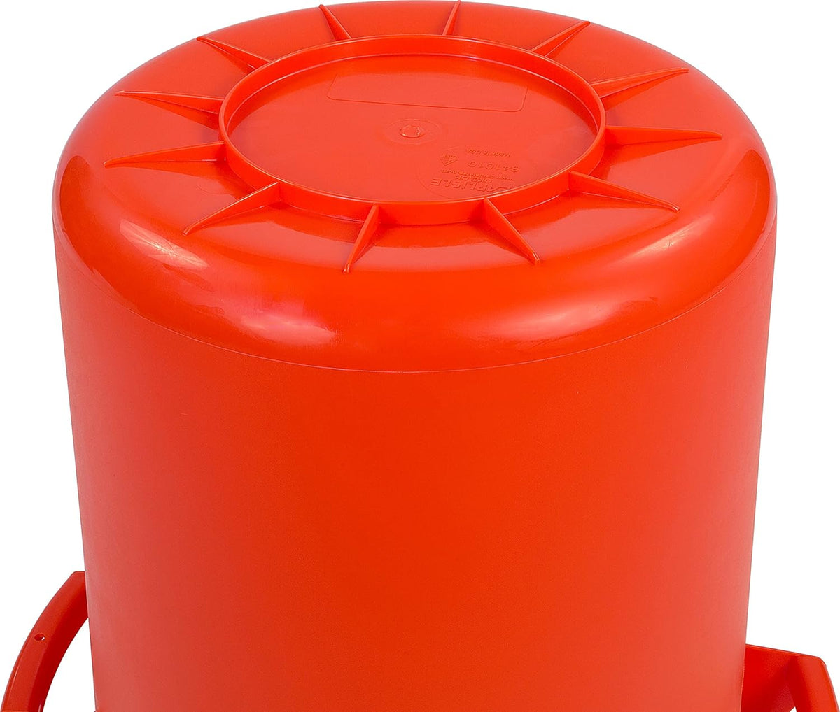 10 Gallon Orange Round Waste Container Pack of 2 D20903