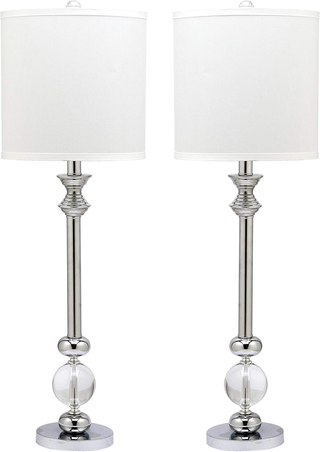 Crystal Candlestick 31-inch Table Lamp Set of 2 C312