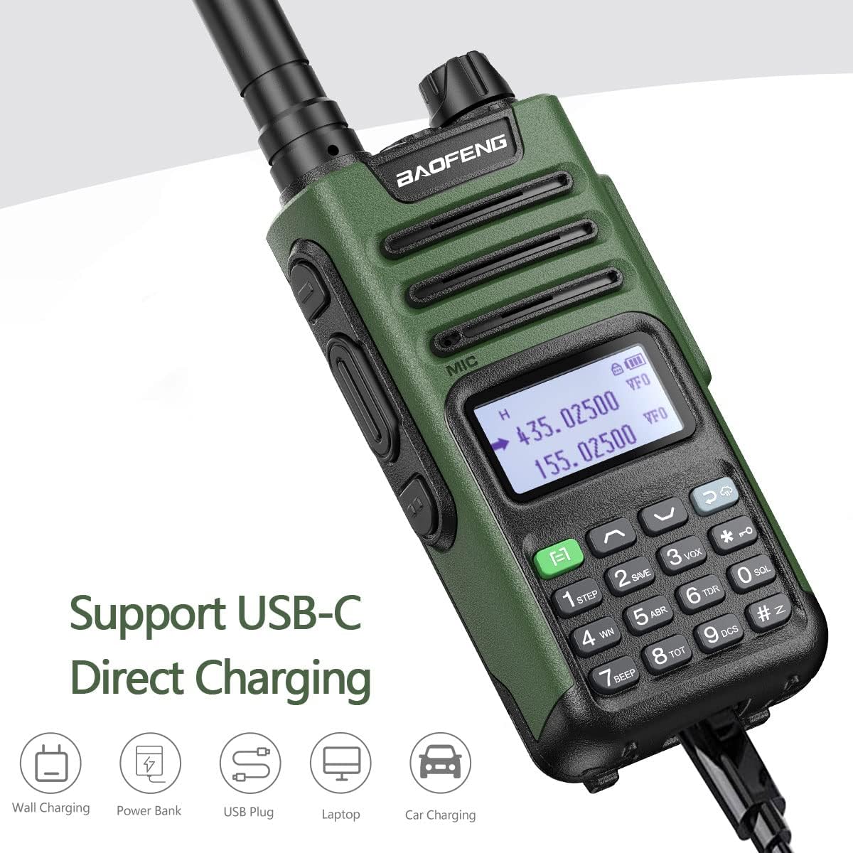 Rechargeable Long Range Two Way Radio Pack of 2 H809859