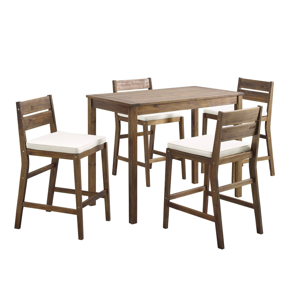 5-Piece Acacia Counter Height Dining Set H725