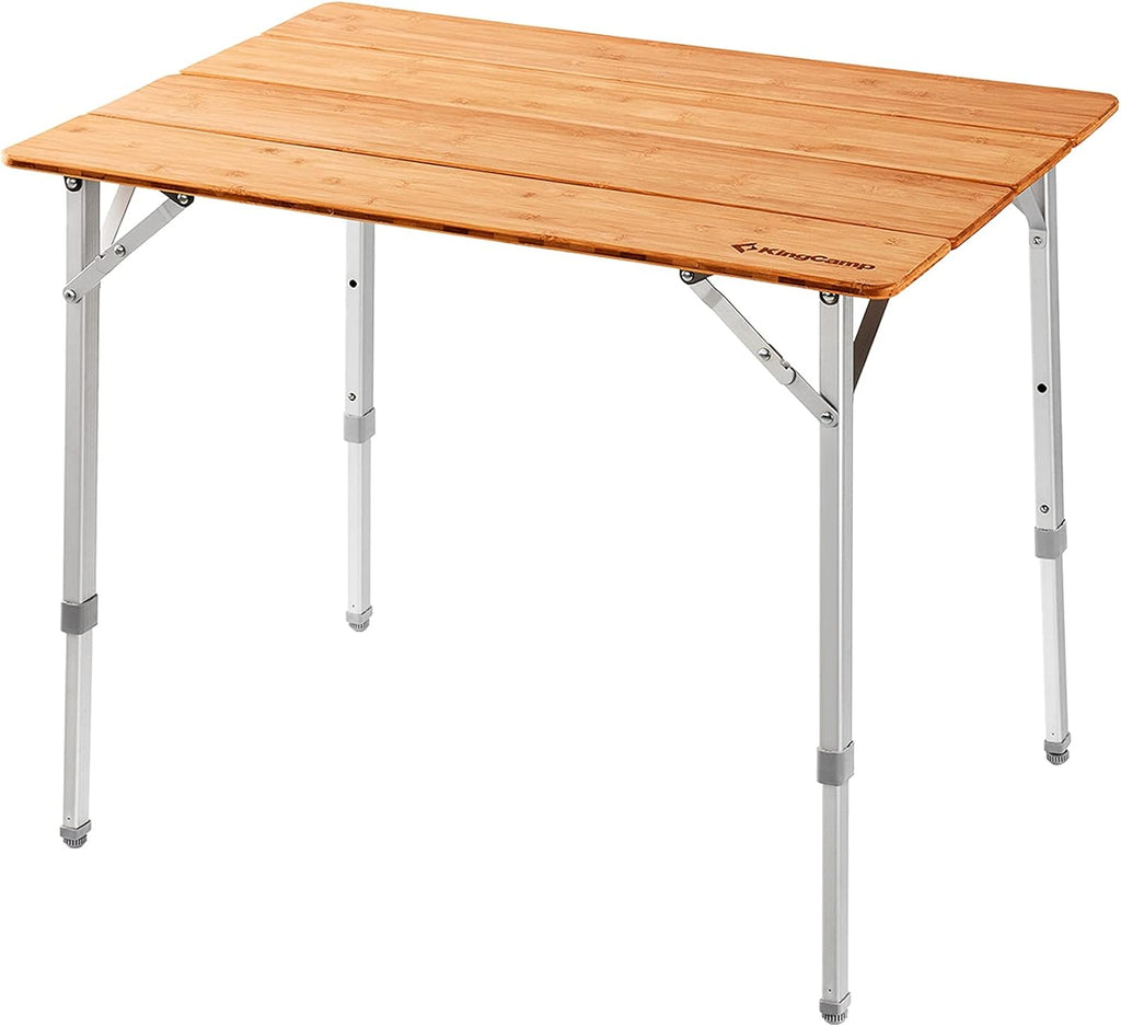 Bamboo Folding Camping Table with Carry Bag A50327