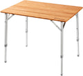 Bamboo Folding Camping Table with Carry Bag A50327