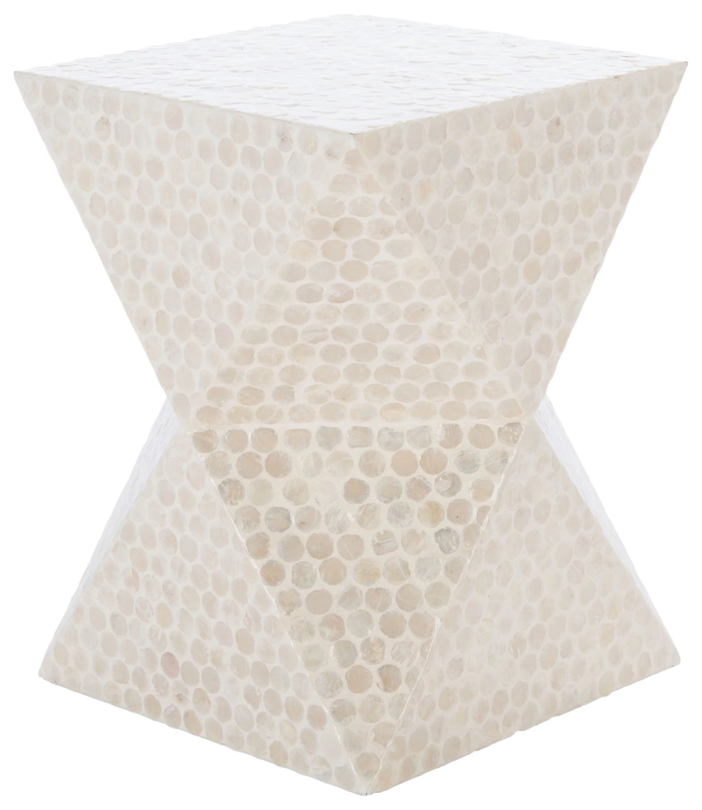 White Square Accent Table G2021