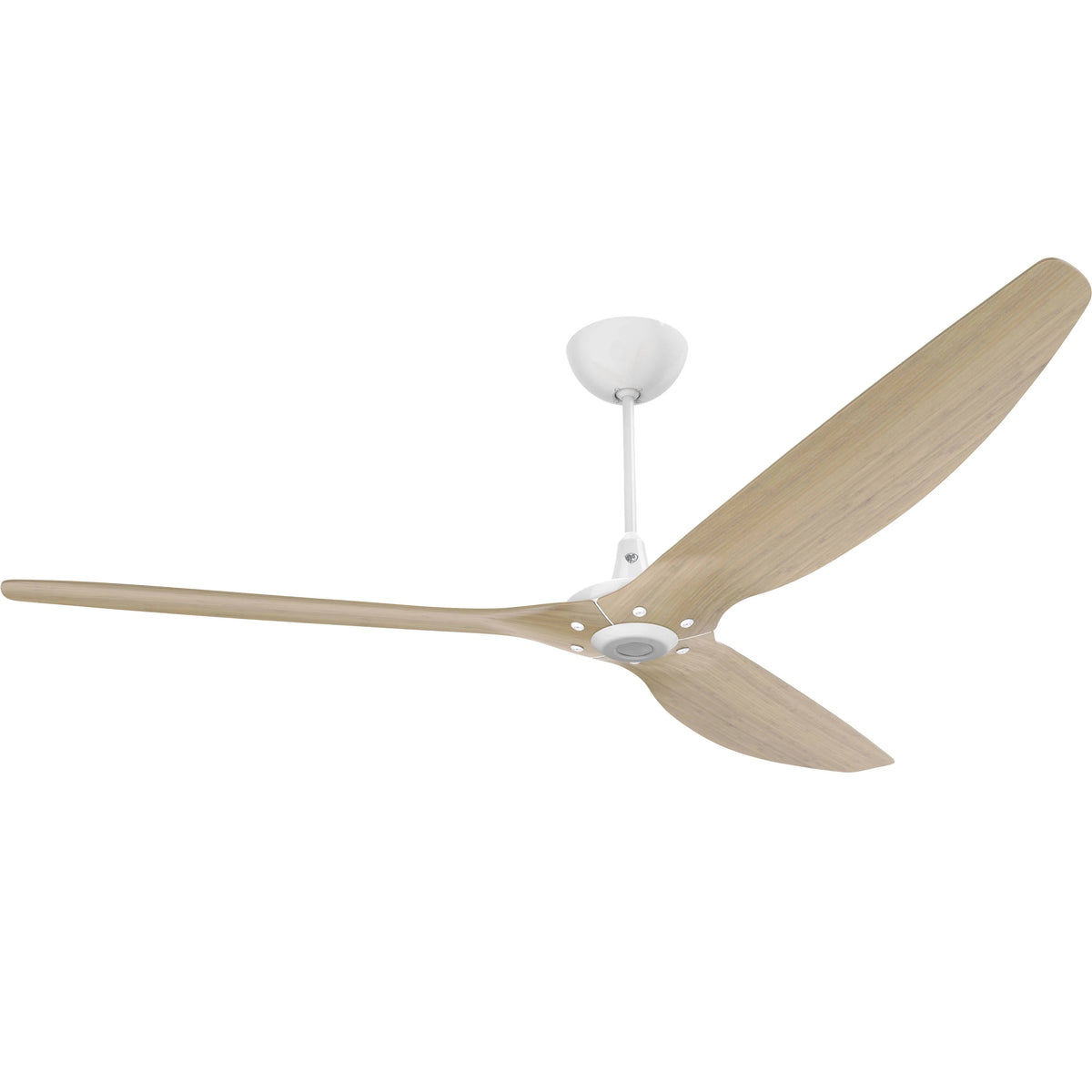 84 Ceiling Fan with Natural Bamboo Blades and White Finish L1299