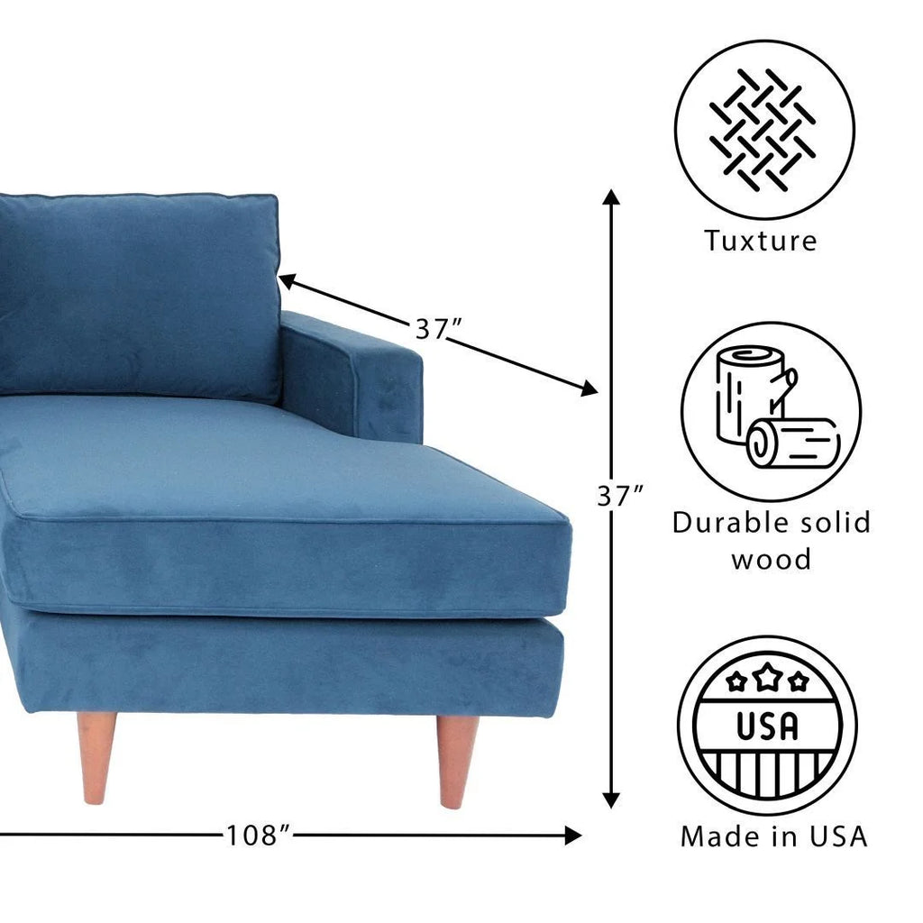 L Shaped Sectional Sofa Navy Blue K25930
