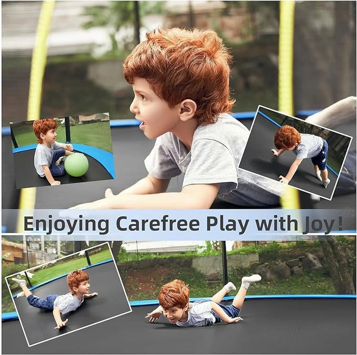 10 ft Trampoline with Safety Enclosure Net U797933