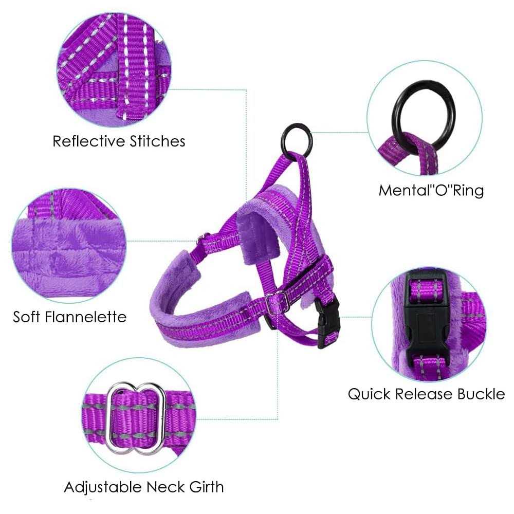 Heavy Duty Adjustable Reflective Dog Harness and Leash F31197