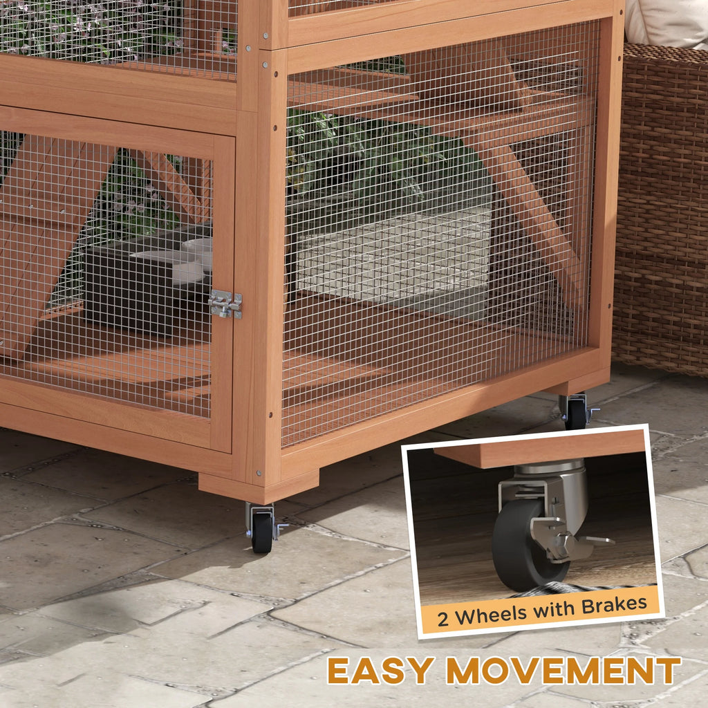 Outdoor Cat Enclosure with Hammock P85105