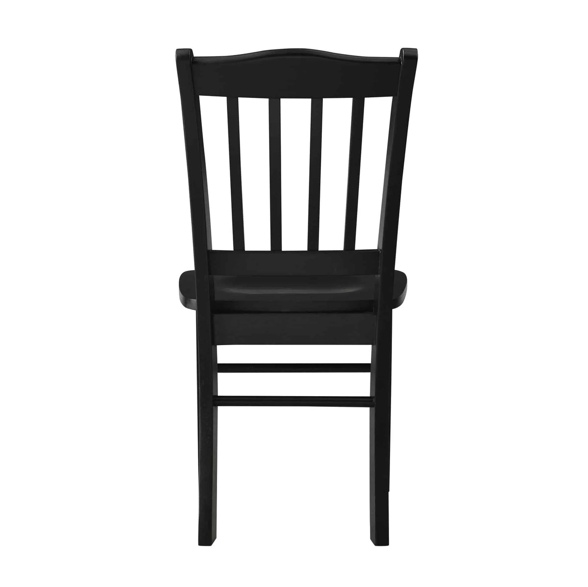 Black Rubberwood Dining Chairs Set of 2 J2340