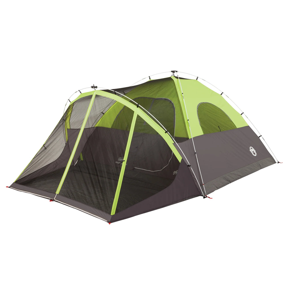 6-Person Dome Camping Tent with Screen Room, Green H426