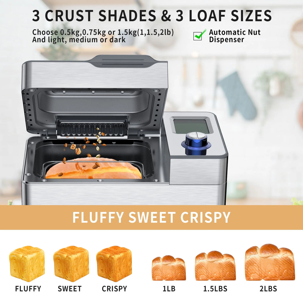 25 in 1 Stainless Steel Bread Maker B657769