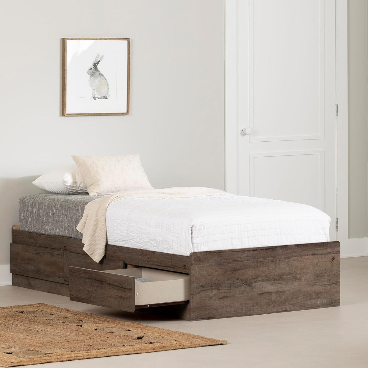 Fall Oak 3 Drawer Bed P337876