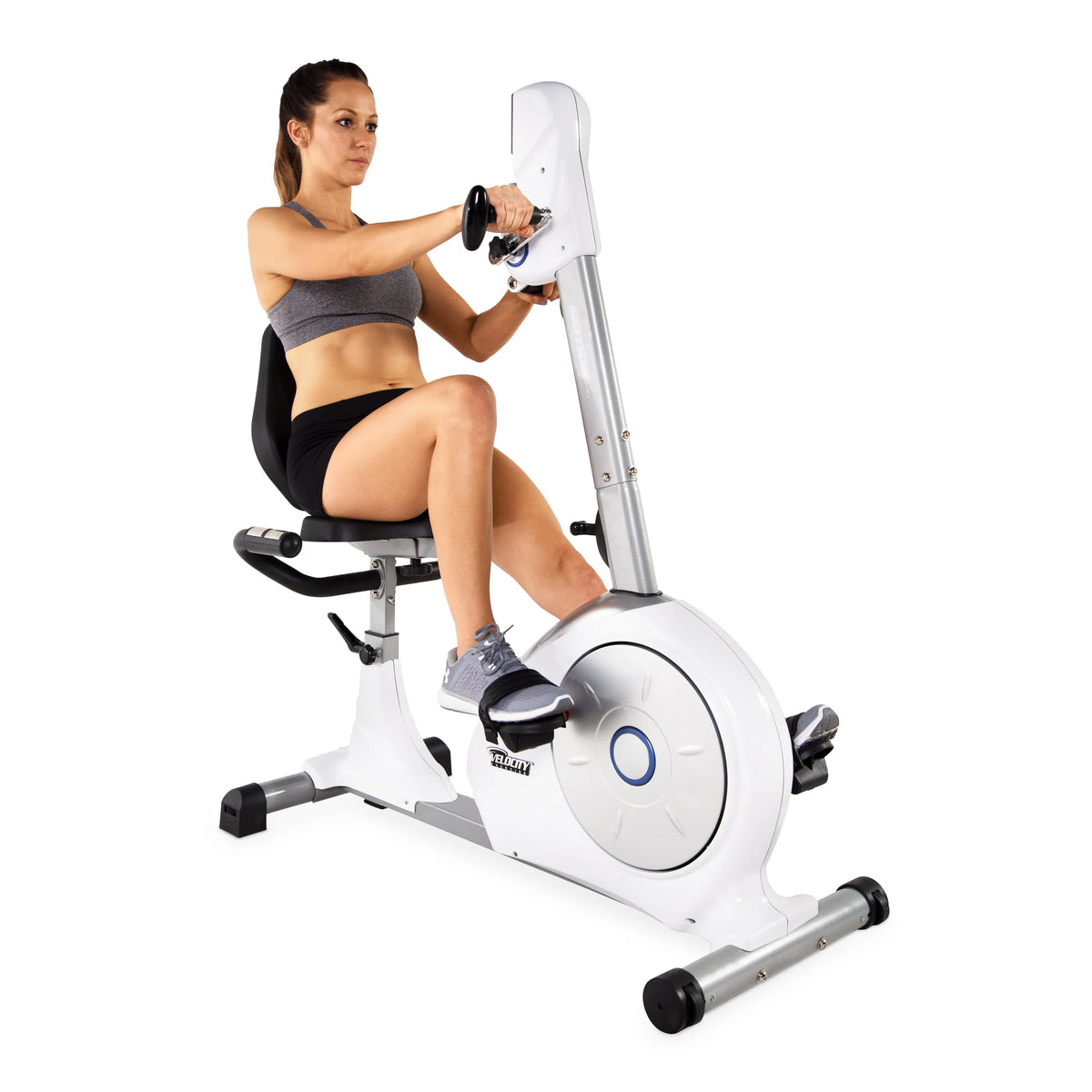 White Recumbent Exercise Bike U6759