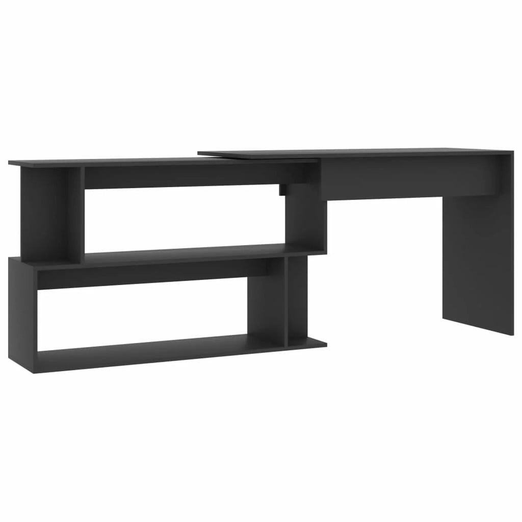 Gray Engineered Wood Corner Desk G891
