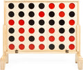 Wooden 4 in a Row Game with Coins, Case and Rules K1476