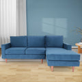 L Shaped Sectional Sofa Navy Blue K25930