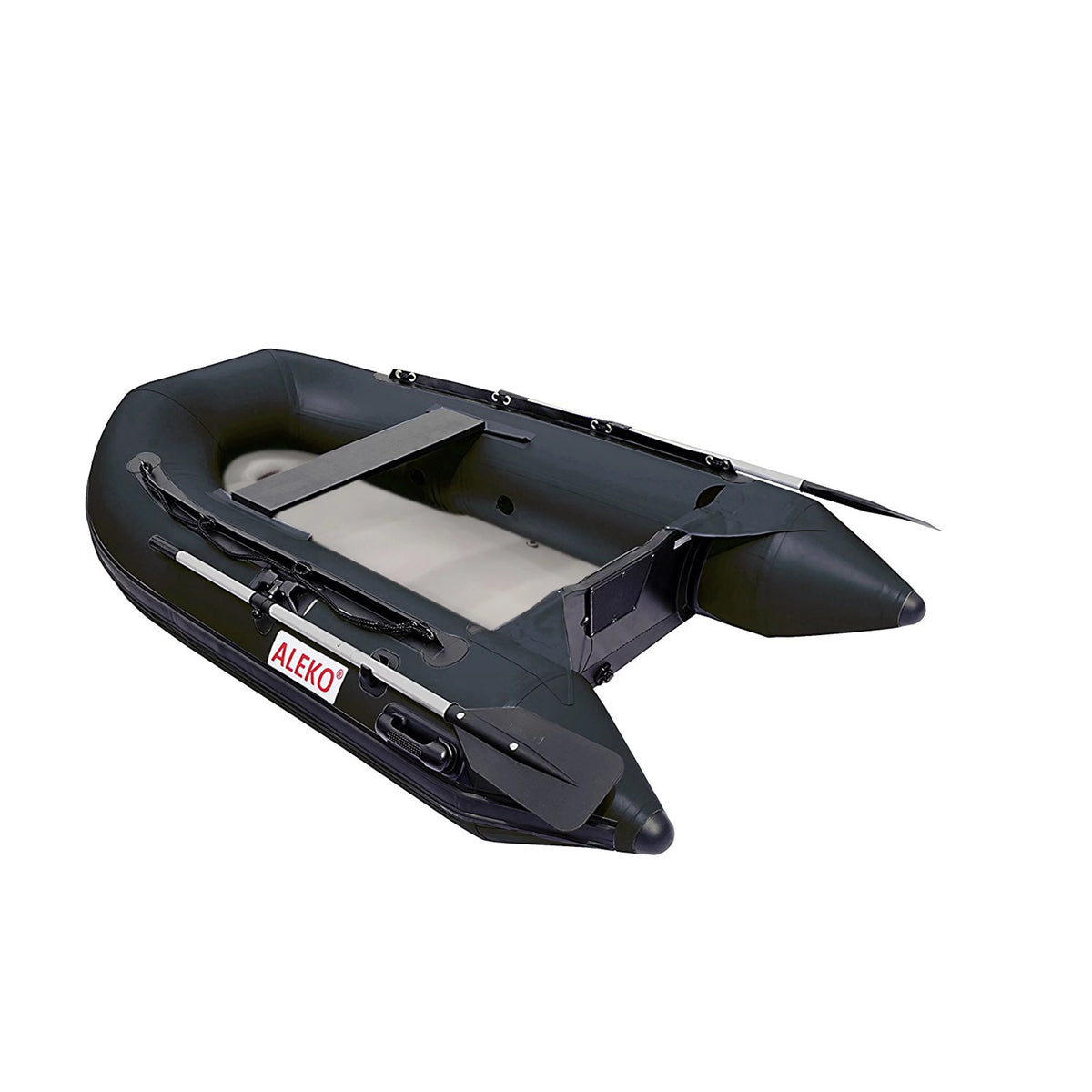 Inflatable Air Floor Fishing Boat 8.4 Foot Black N586