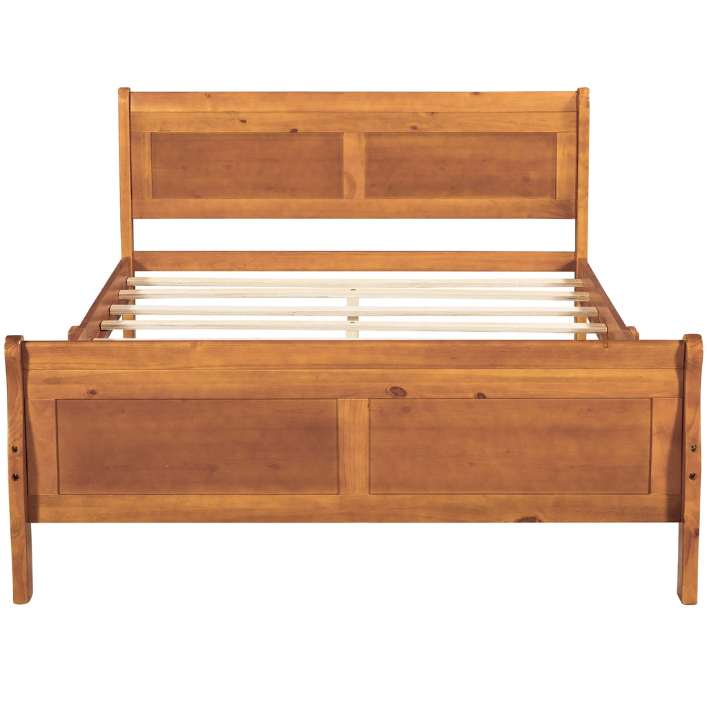 Full Size Wood Platform Bed R3949