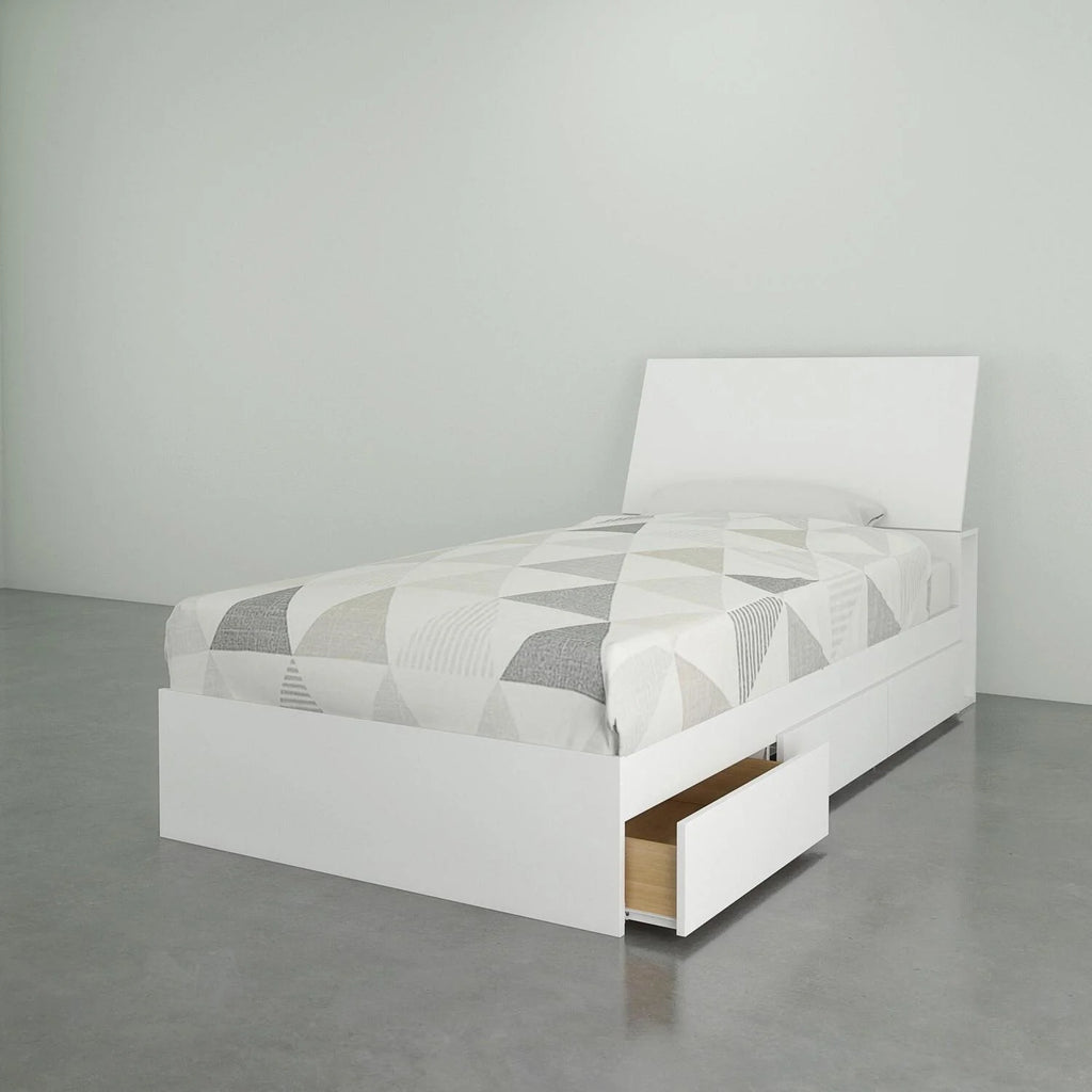 White 2-Piece Twin Bedroom Set S469