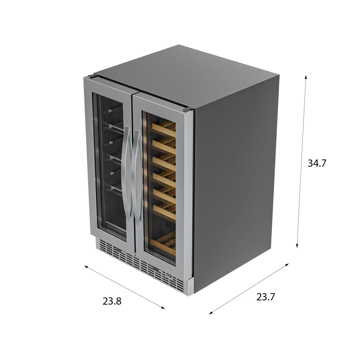 24 in. Dual Zone Wine and Beverage Cooler E39027