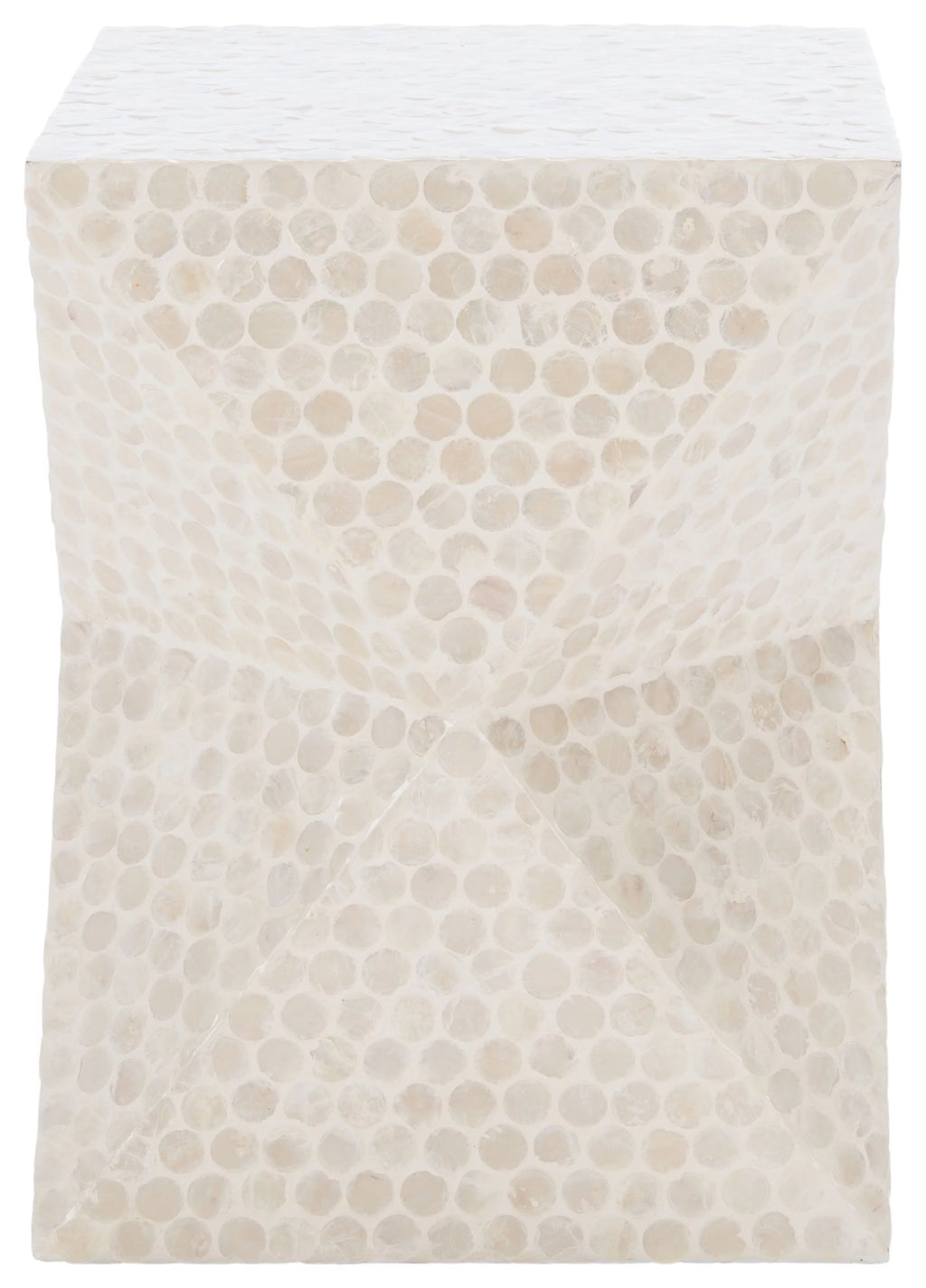 White Square Accent Table G2021