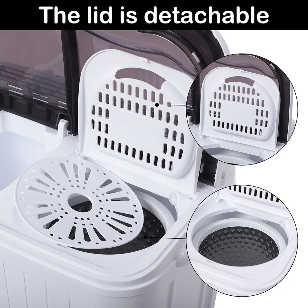 Portable Compact Semi-automatic Washing Machine V8470