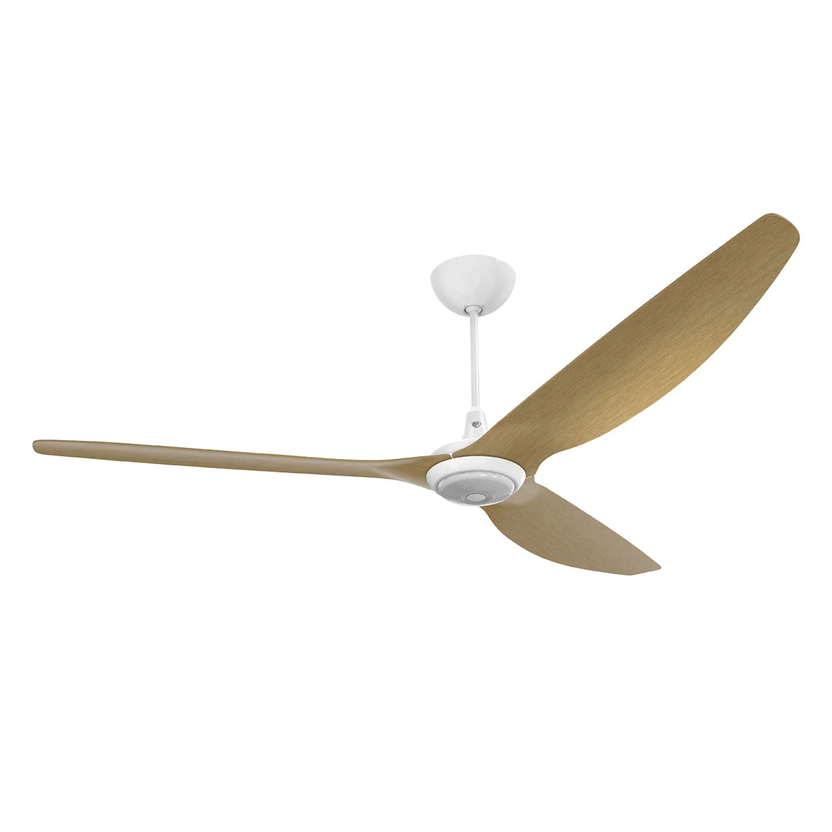 84 Ceiling Fan with Caramel Aluminum Blades and White Finish U99449