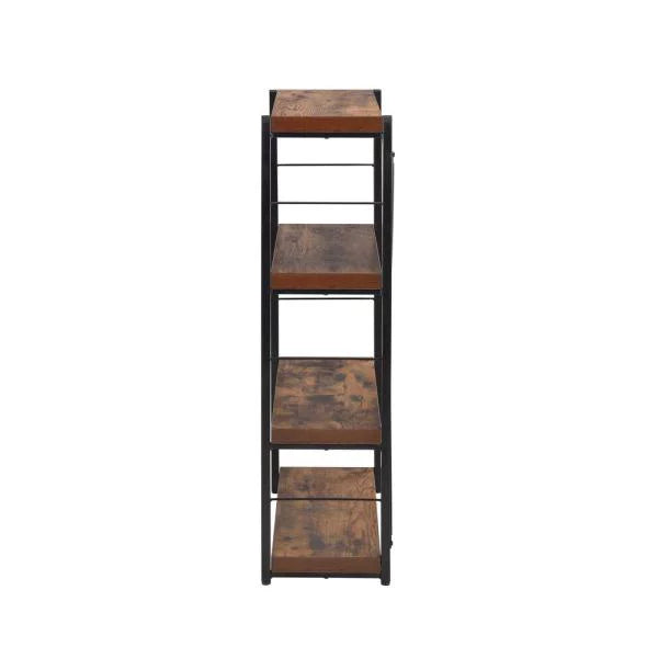Weathered Oak Black Bookshelf W679